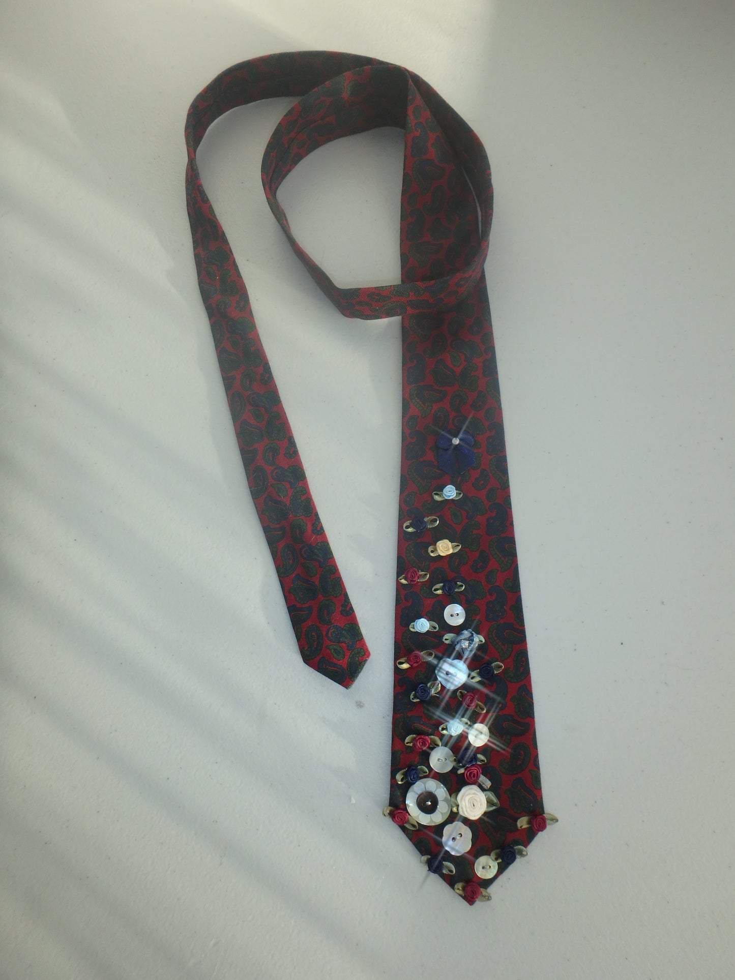 Everything Is Temporary Upcycled Tie