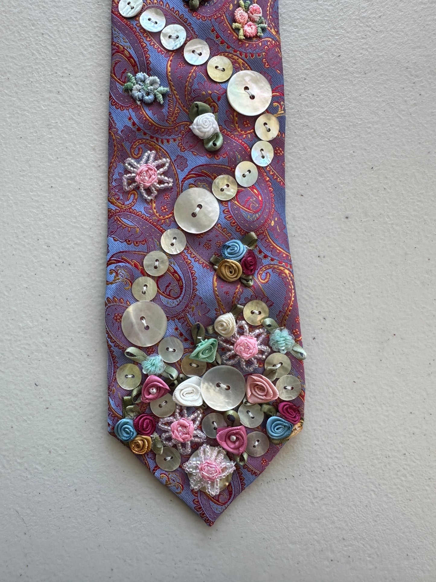 Garden Party Upcycled Tie