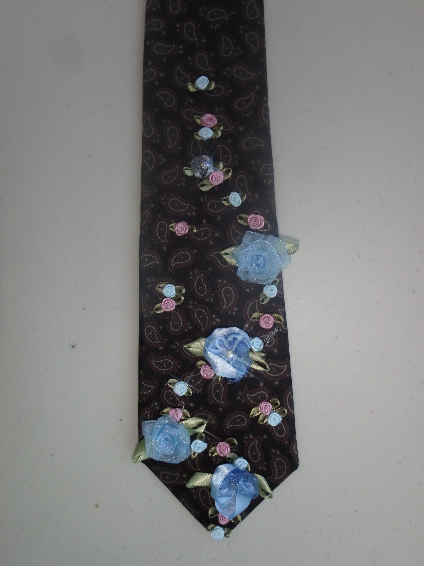 Baby Blue Jay Upcycled Tie