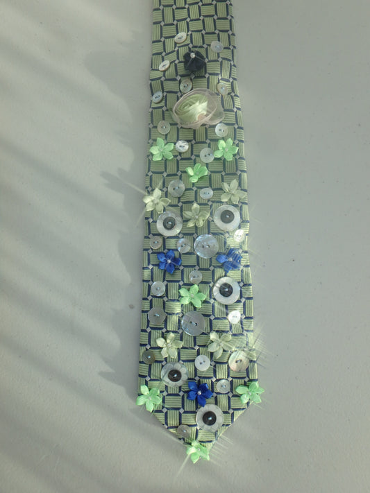 In Full Bloom Upcycled Tie