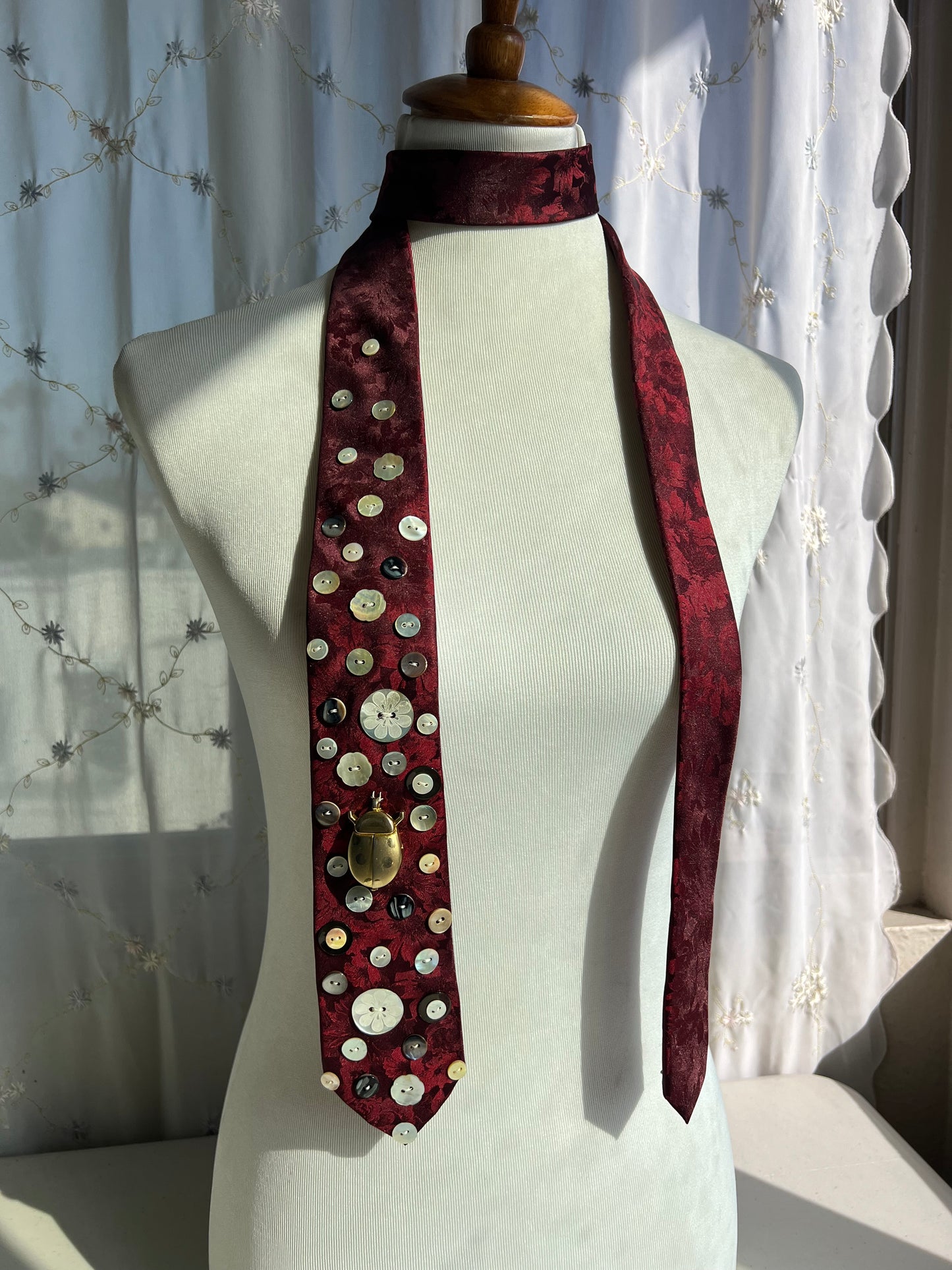 Love Bug Upcycled Tie