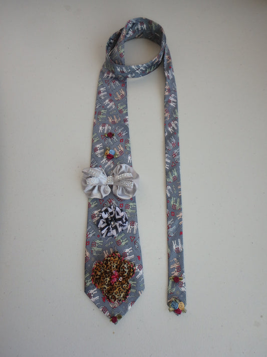 Elephant Upcycled Tie