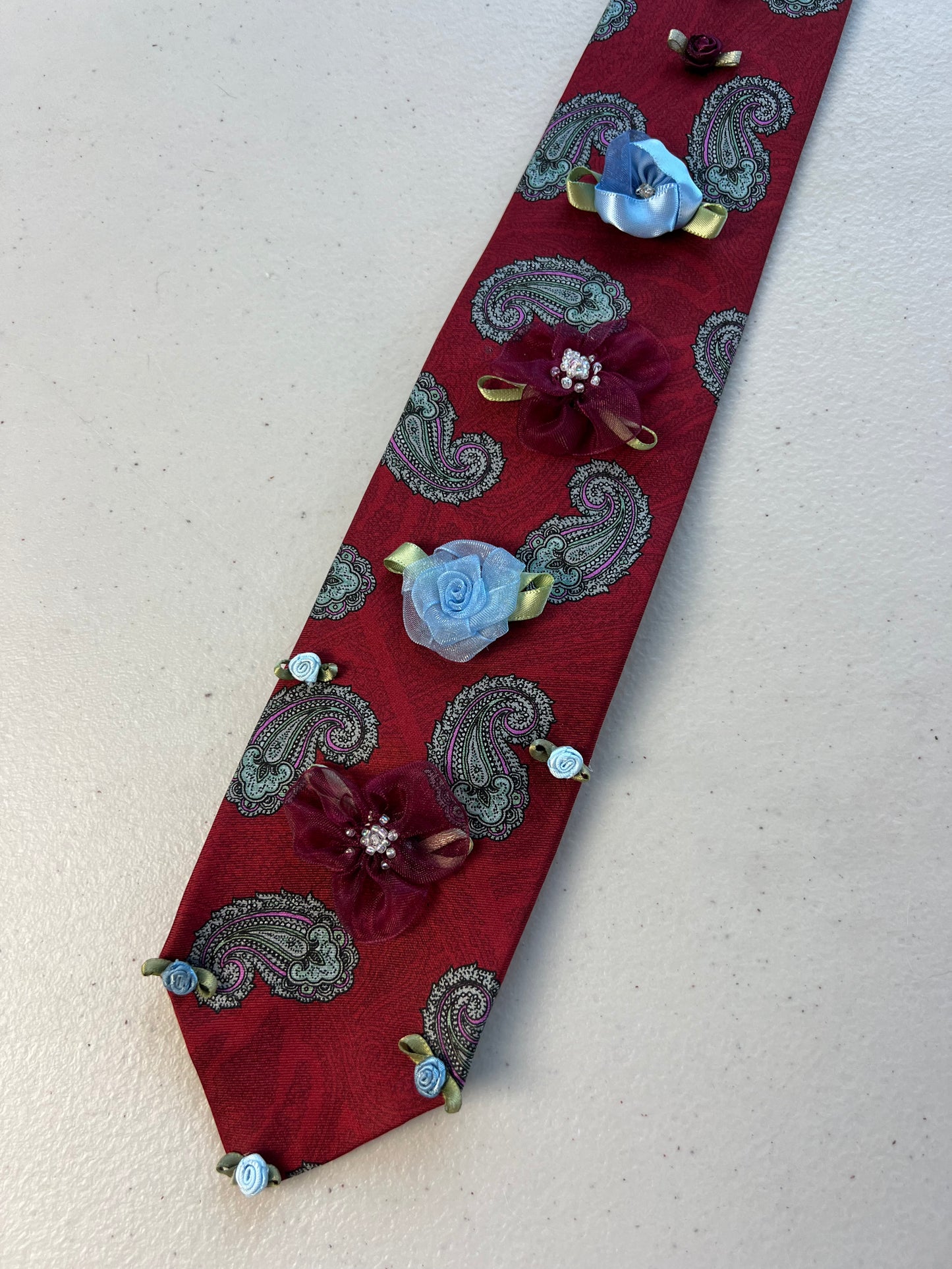 Baby Blue Upcycled Tie