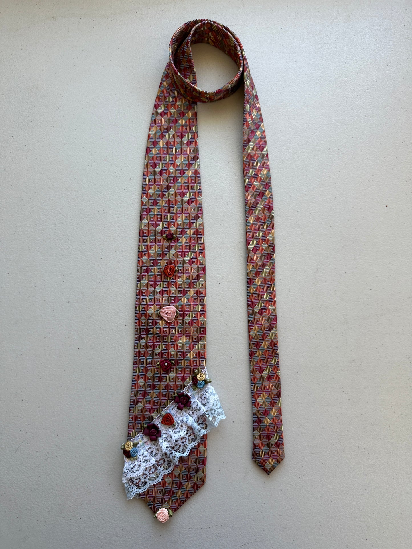 Pumpkin Spice Upcycled Tie