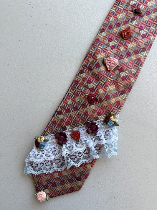 Pumpkin Spice Upcycled Tie