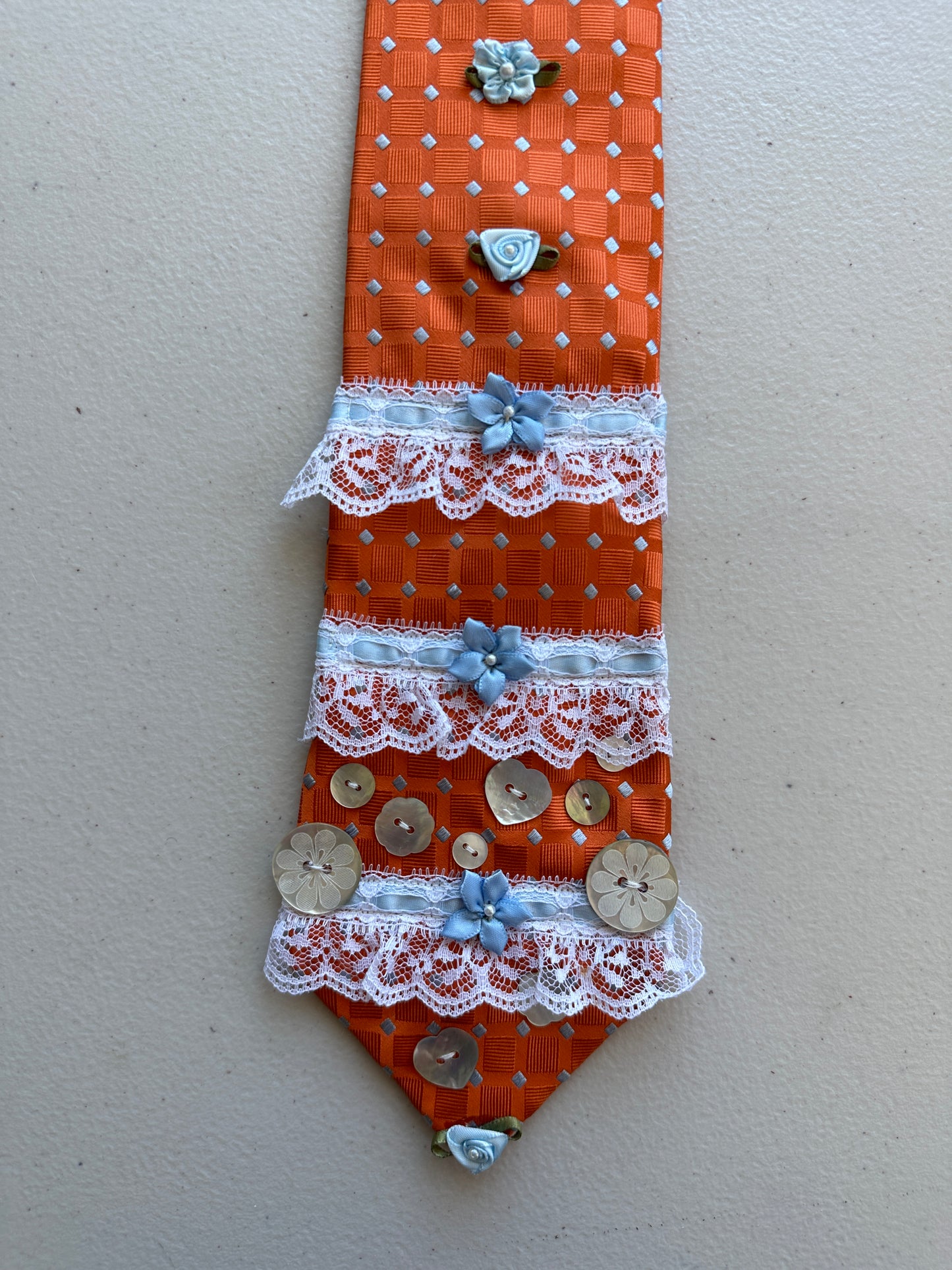 Orange Crush Upcycled Tie