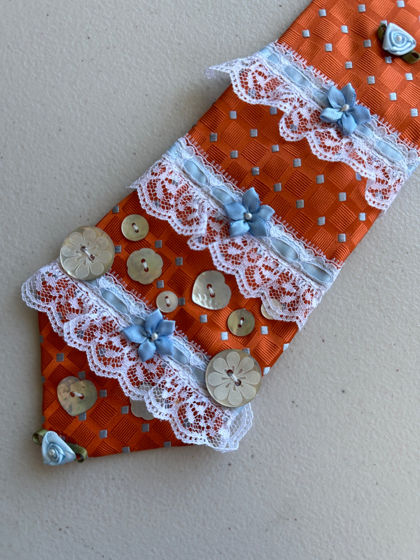 Orange Crush Upcycled Tie