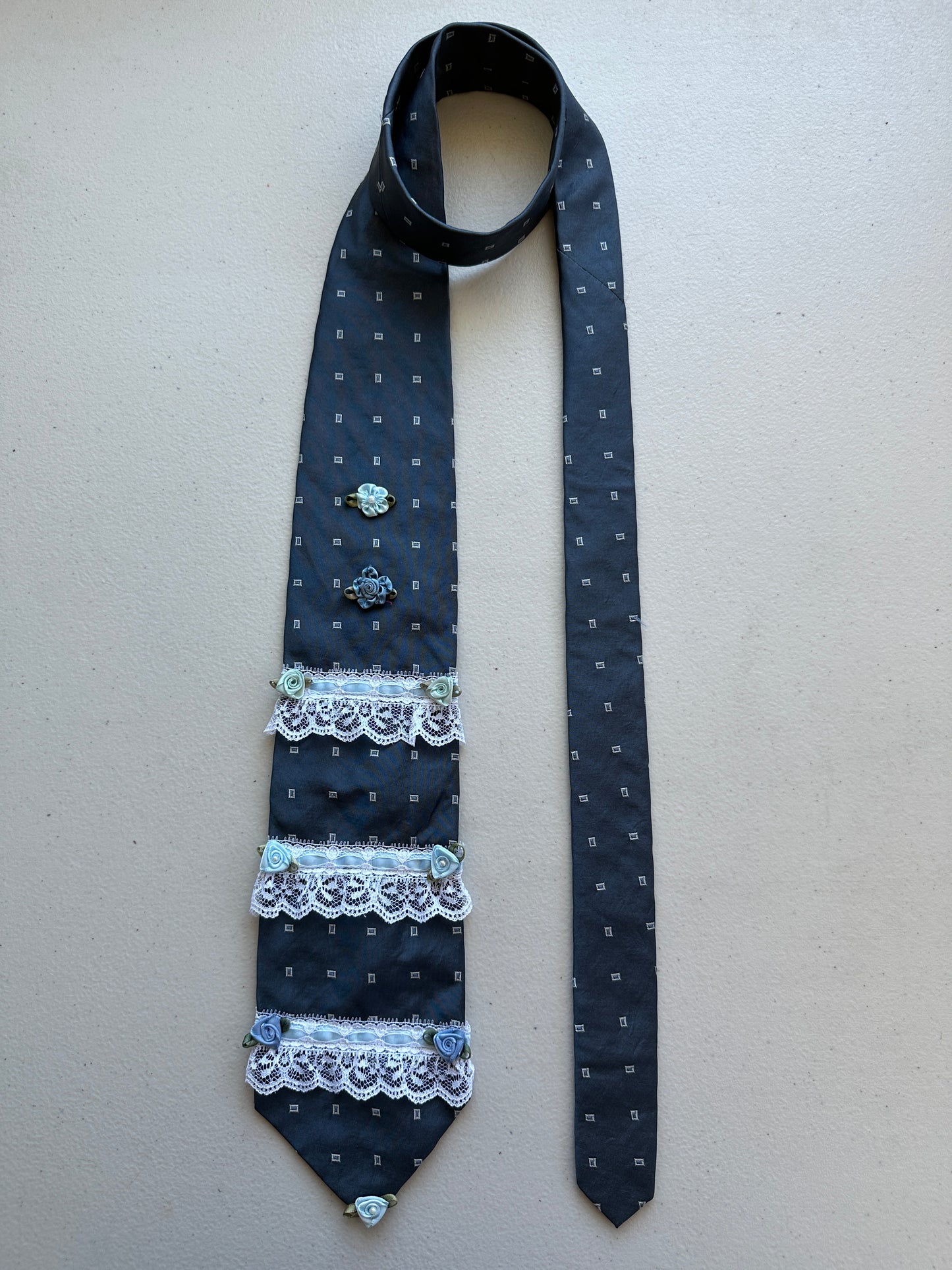 Feeling Blue Upcycled Tie