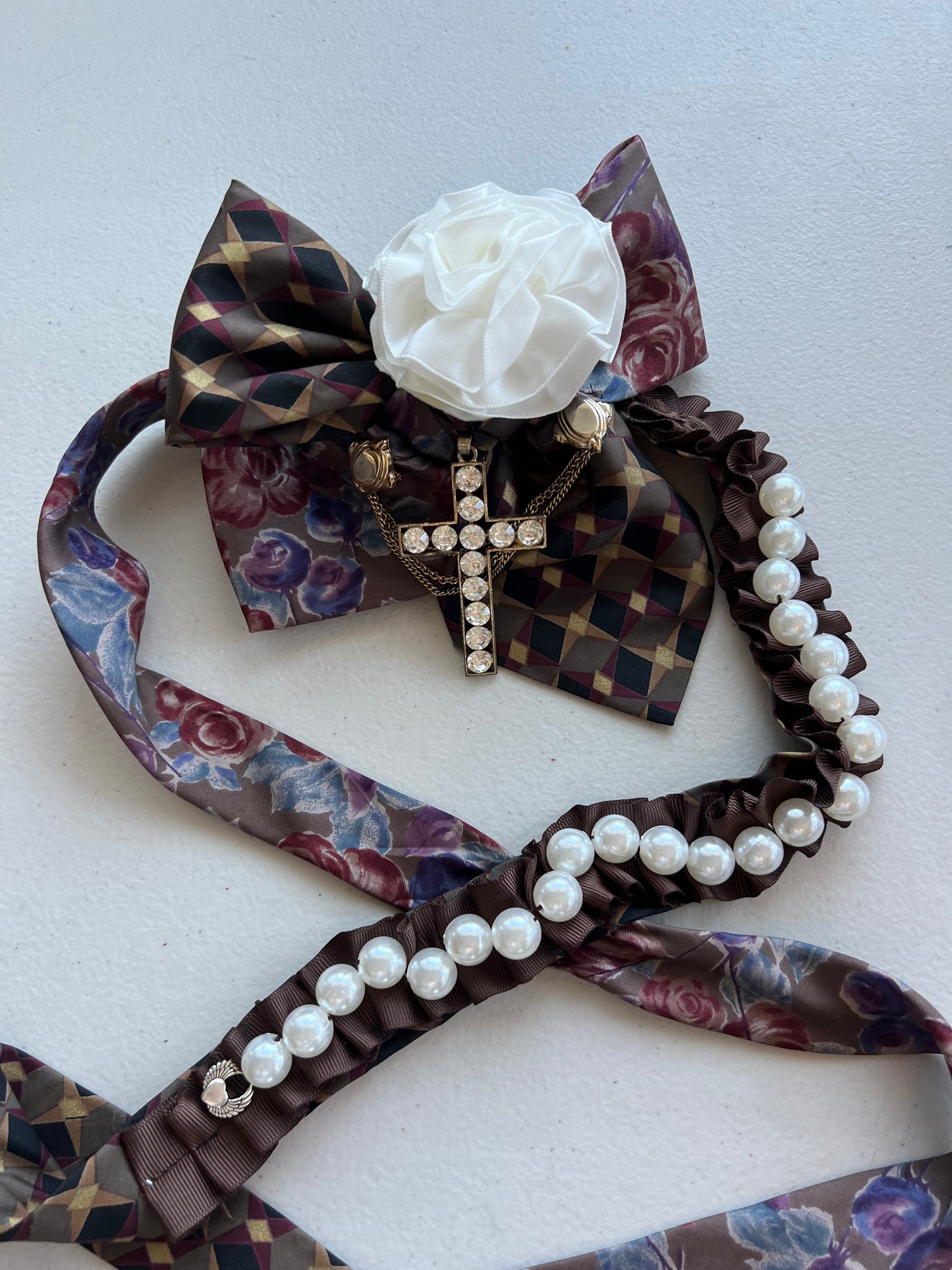 Cross My Heart Upcycled Bow Tie