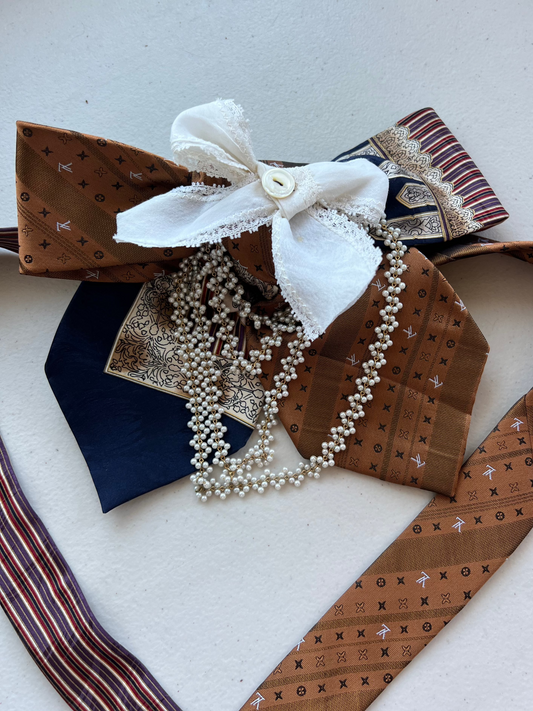 Gossip Girl Upcycled Bow Tie