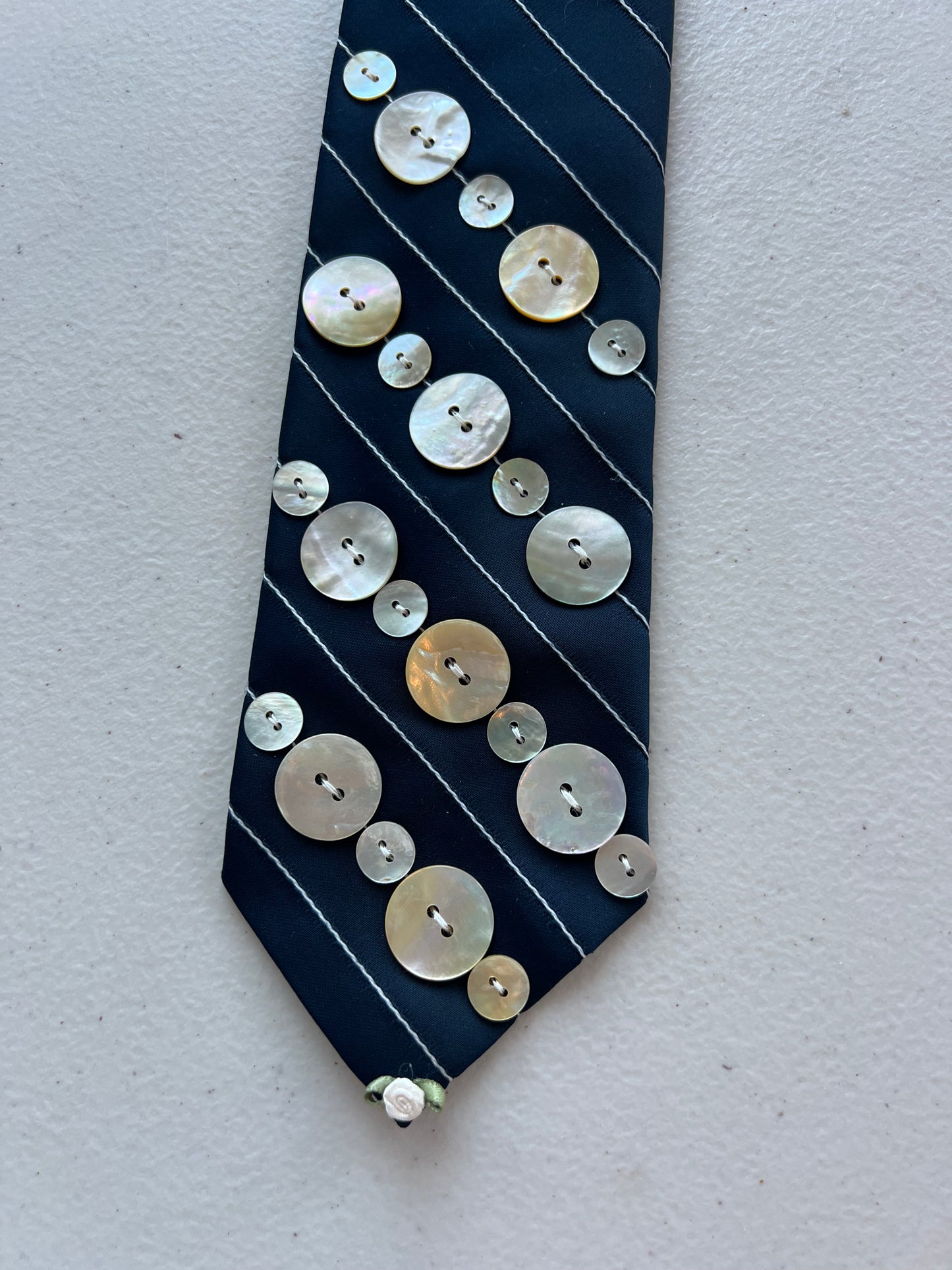 Blue Was Your Favorite Color Upcycled Tie