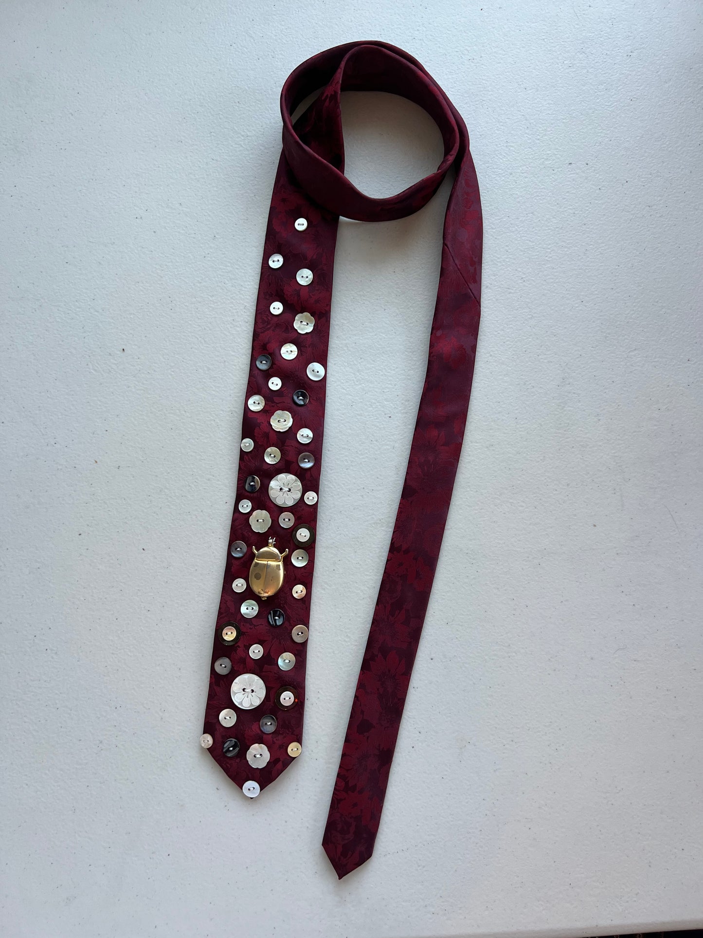 Love Bug Upcycled Tie