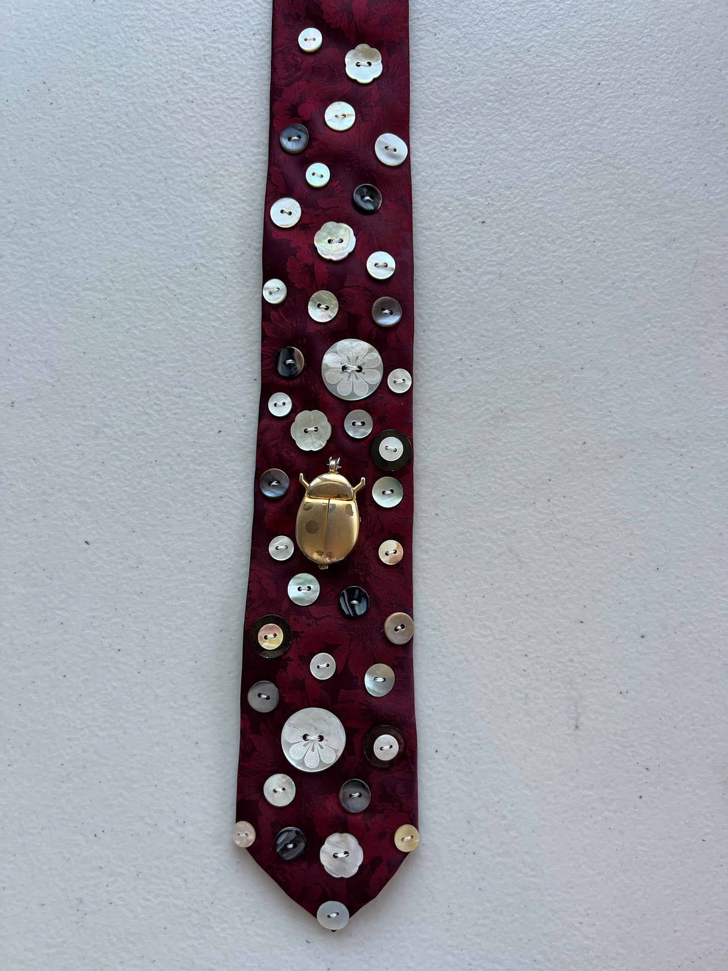 Love Bug Upcycled Tie