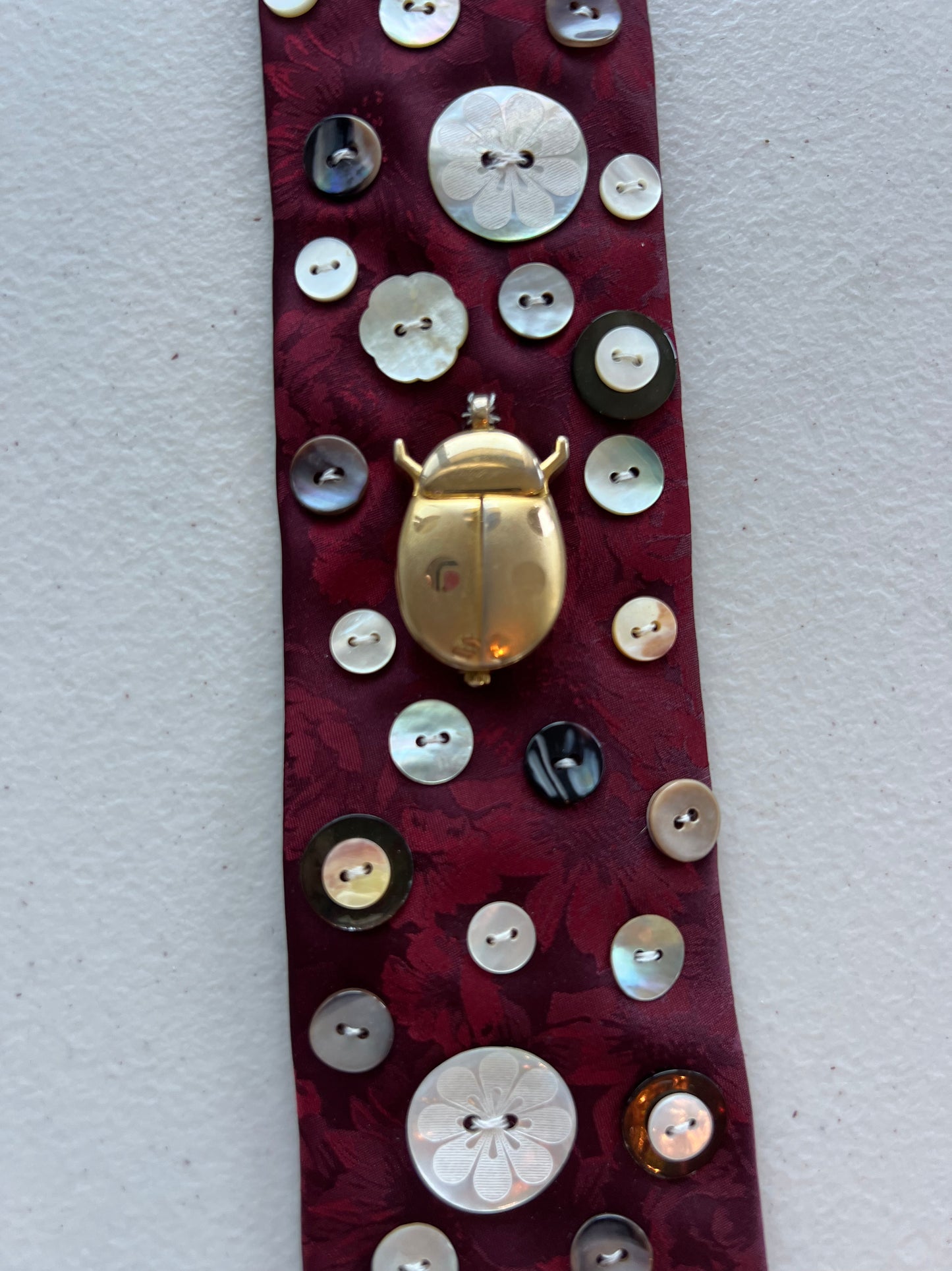 Love Bug Upcycled Tie