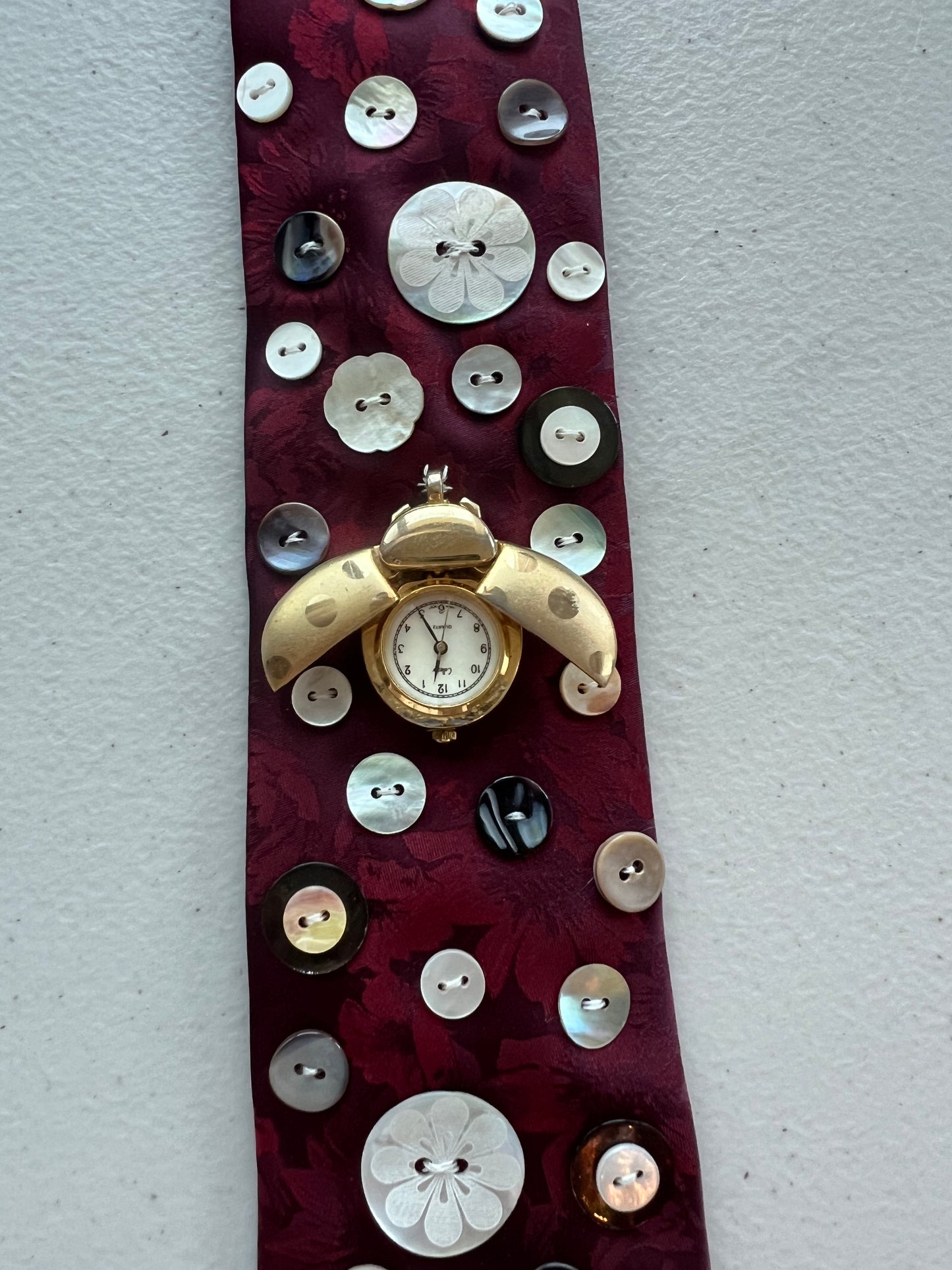 Love Bug Upcycled Tie