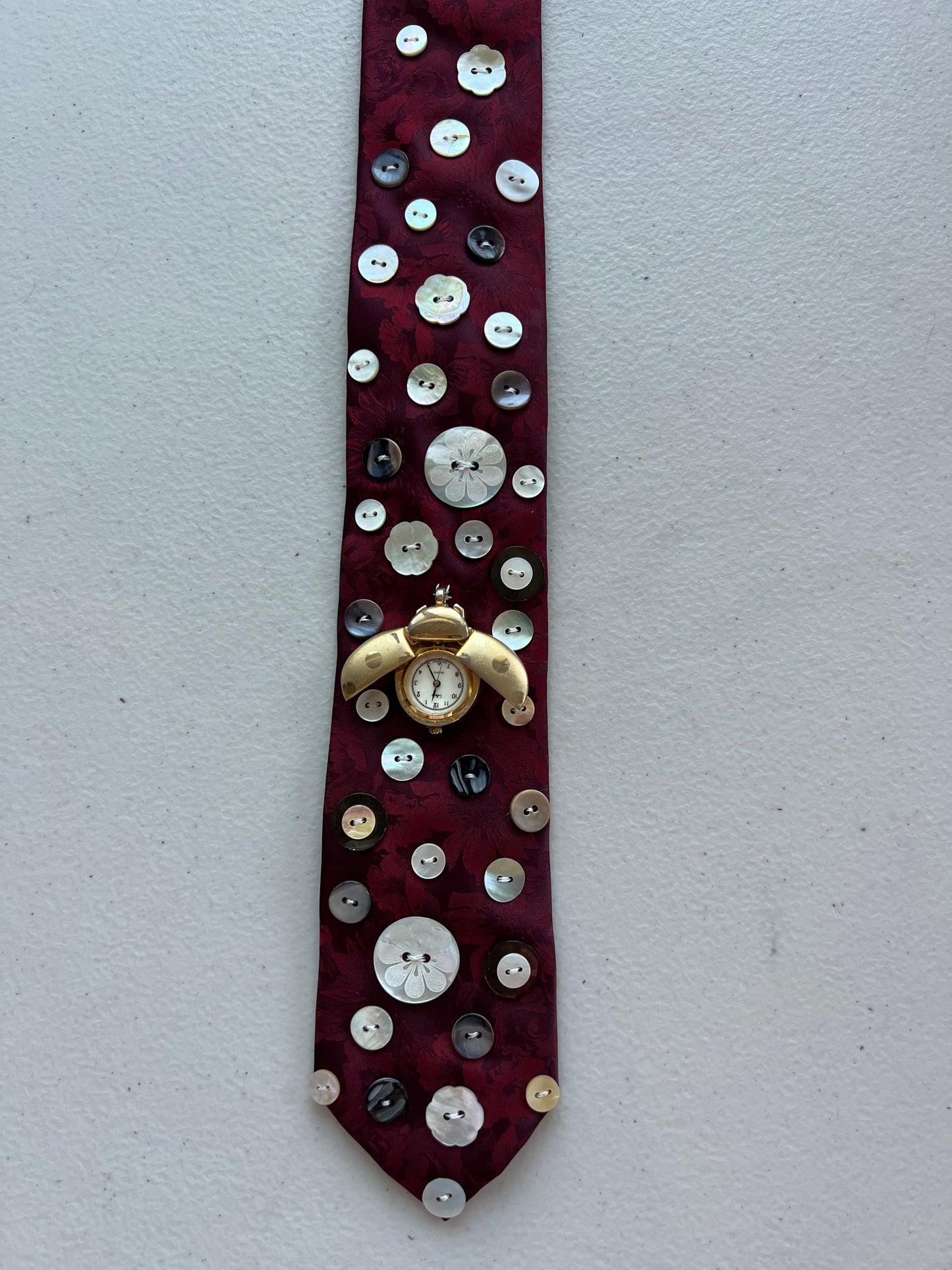 Love Bug Upcycled Tie